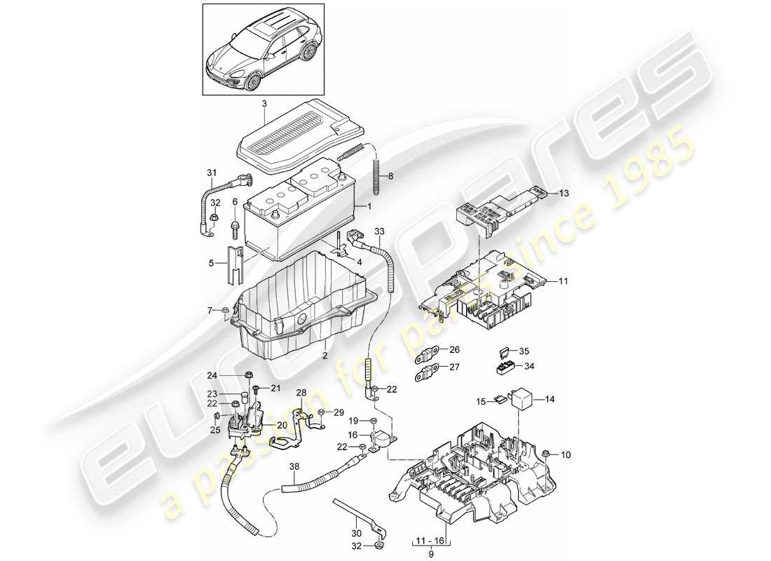 part diagram containing part number 95861118100