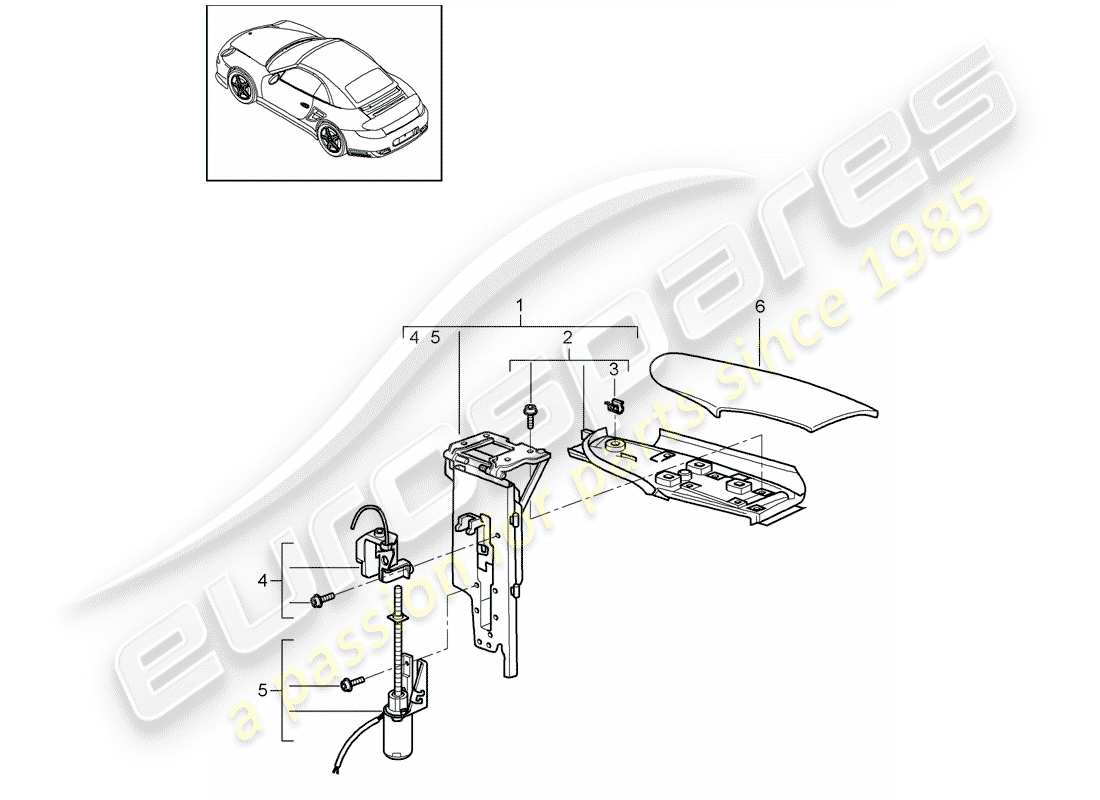a part diagram from the porsche 997 parts catalogue
