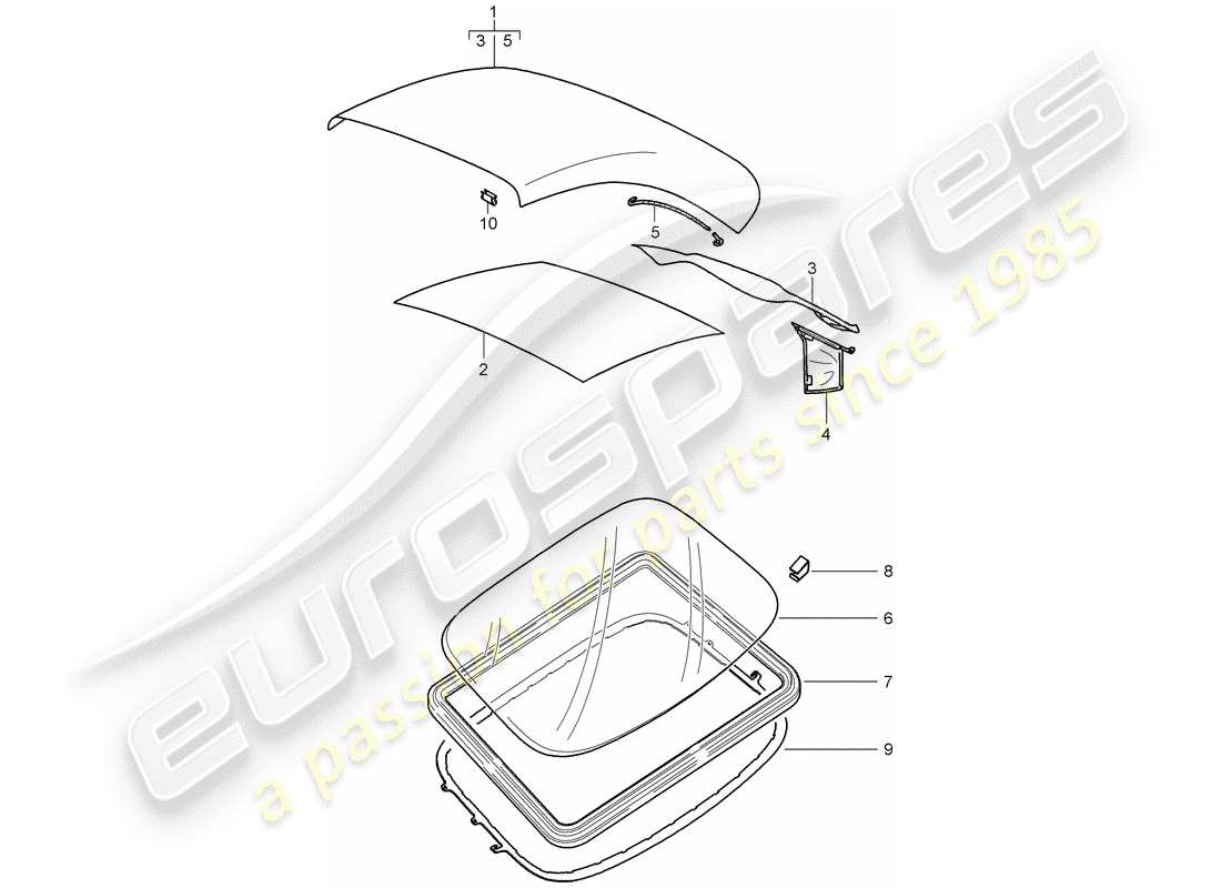 VIEW PARTS DIAGRAMS FROM THE PORSCHE 997 PARTS CATALOGUE a part diagram from the porsche 997 parts catalogue