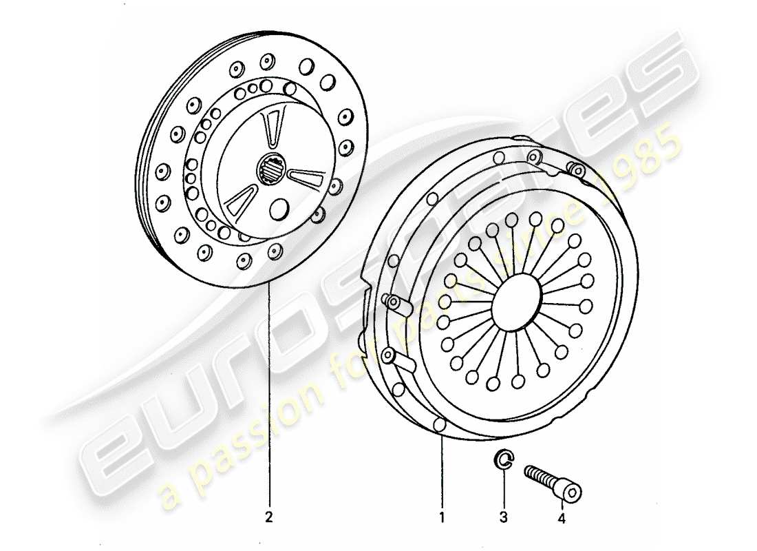 a part diagram from the porsche 1974 (911) parts catalogue
