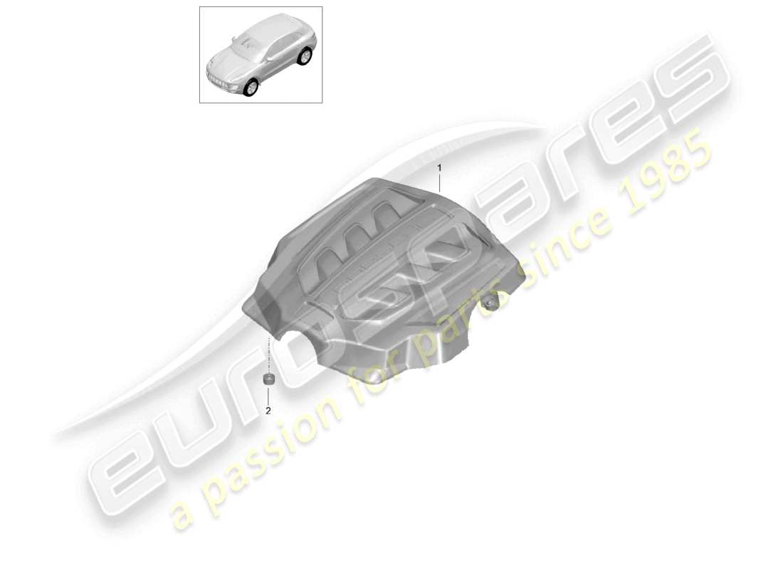 a part diagram from the porsche macan parts catalogue