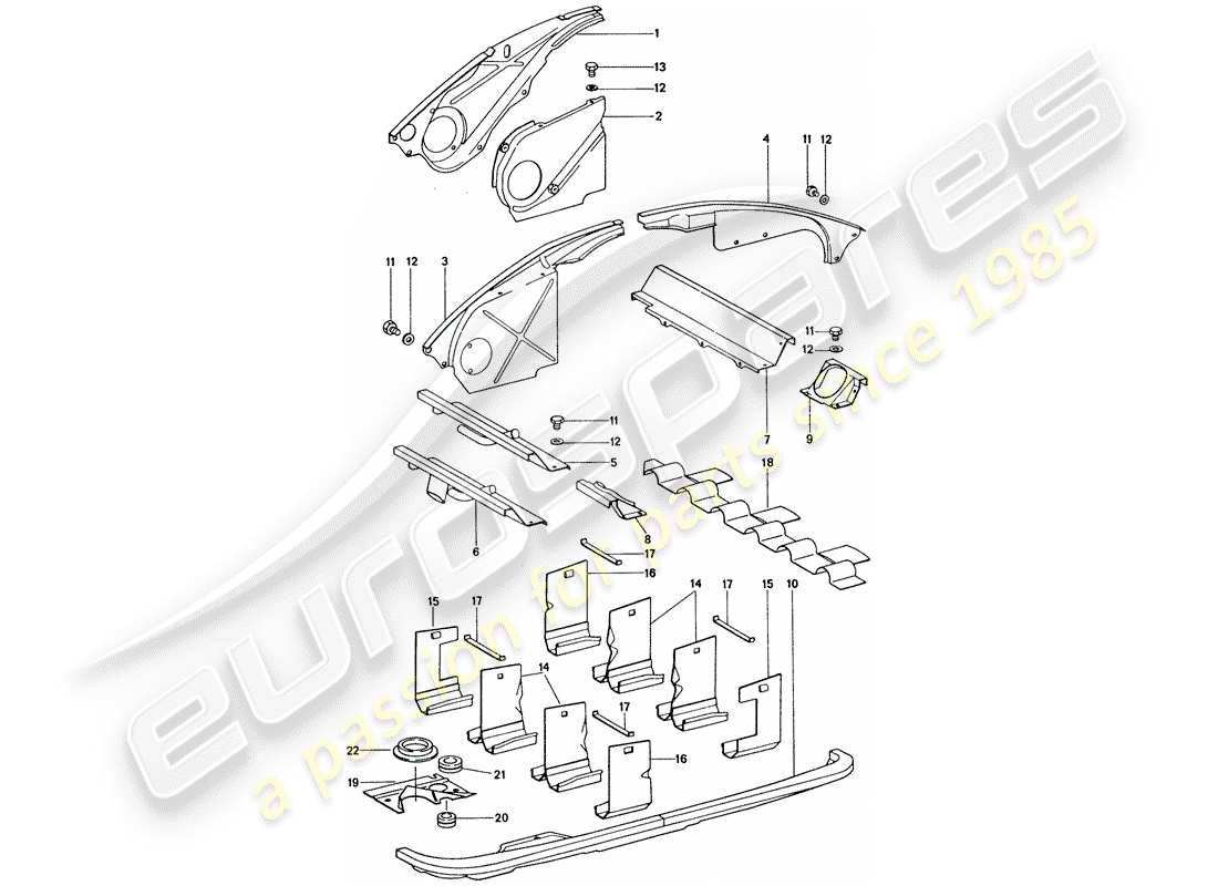 VIEW PARTS DIAGRAMS FROM THE PORSCHE 911 PARTS CATALOGUE a part diagram from the porsche 911 parts catalogue
