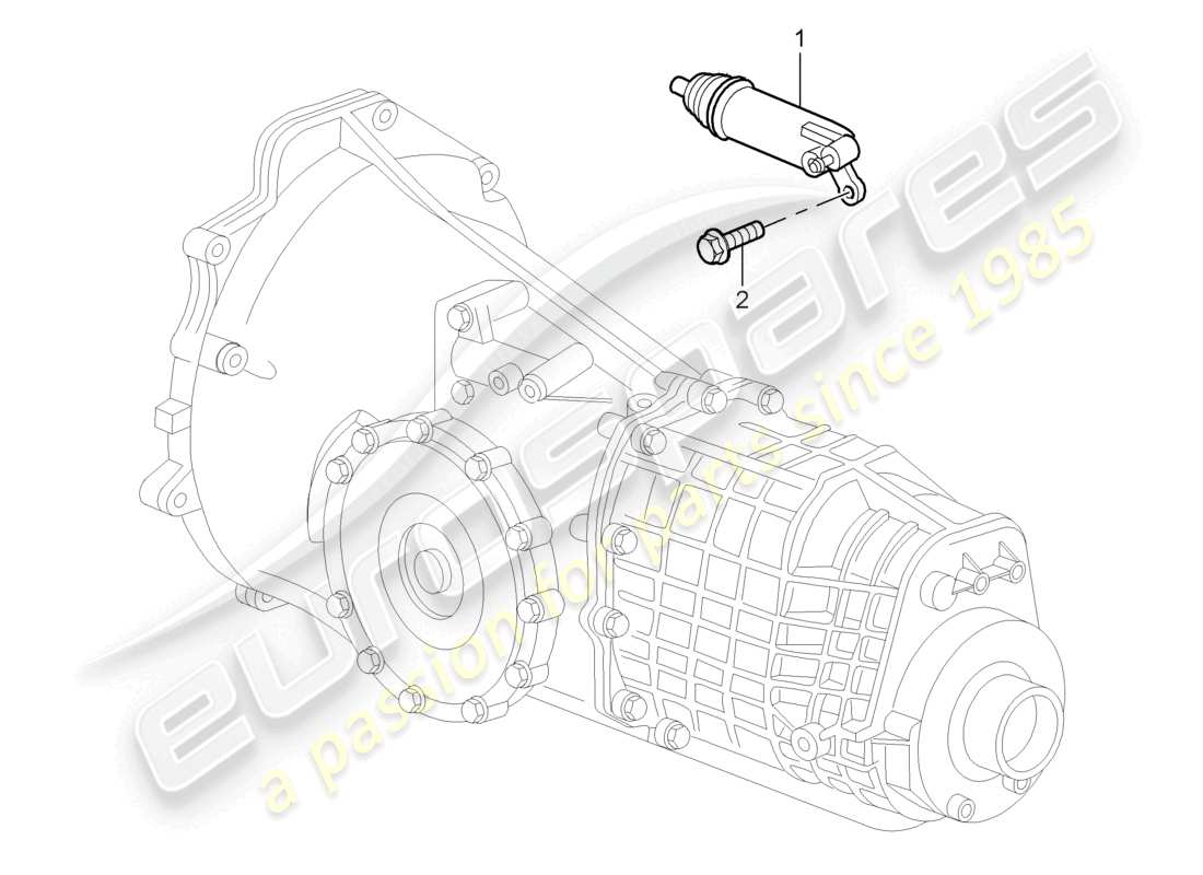 a part diagram from the porsche 2000 (986 boxster) parts catalogue