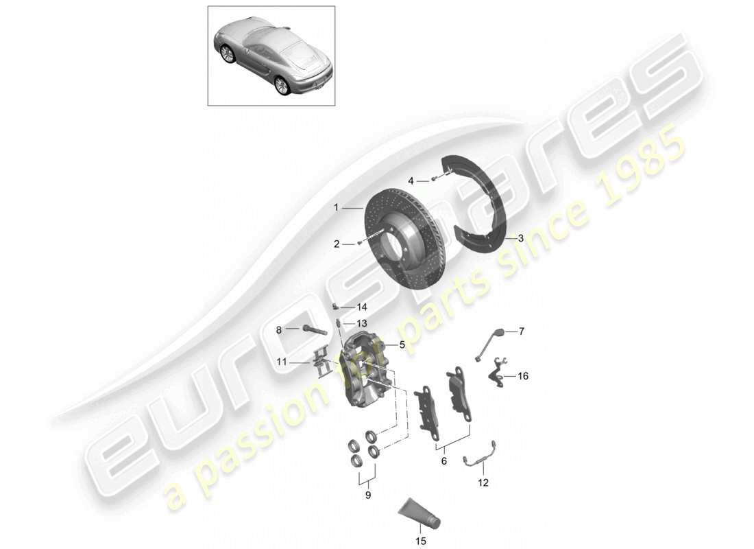 part diagram containing part number 98160916300