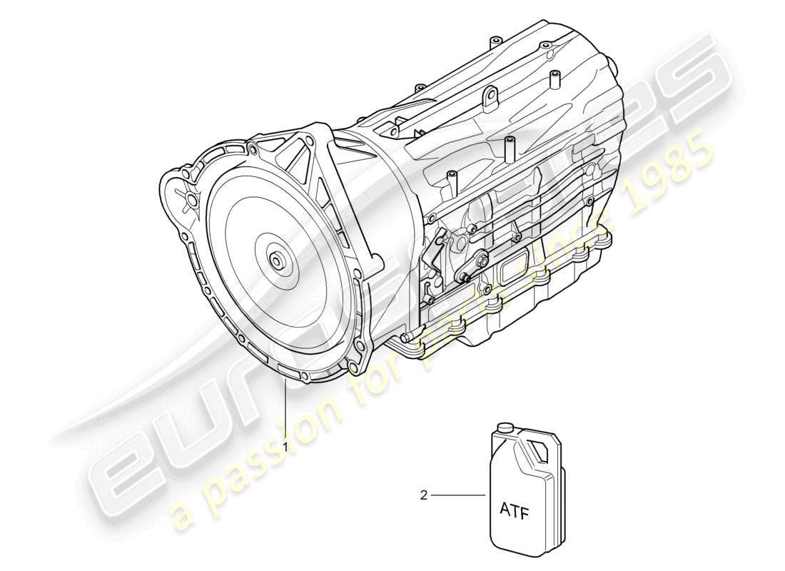 a part diagram from the porsche 2010 (cayenne e1 9pa) parts catalogue