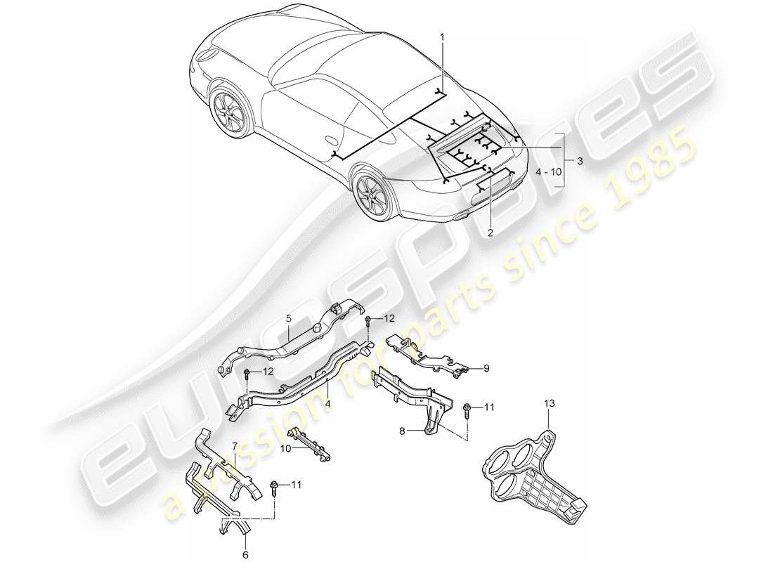 a part diagram from the porsche 997 parts catalogue