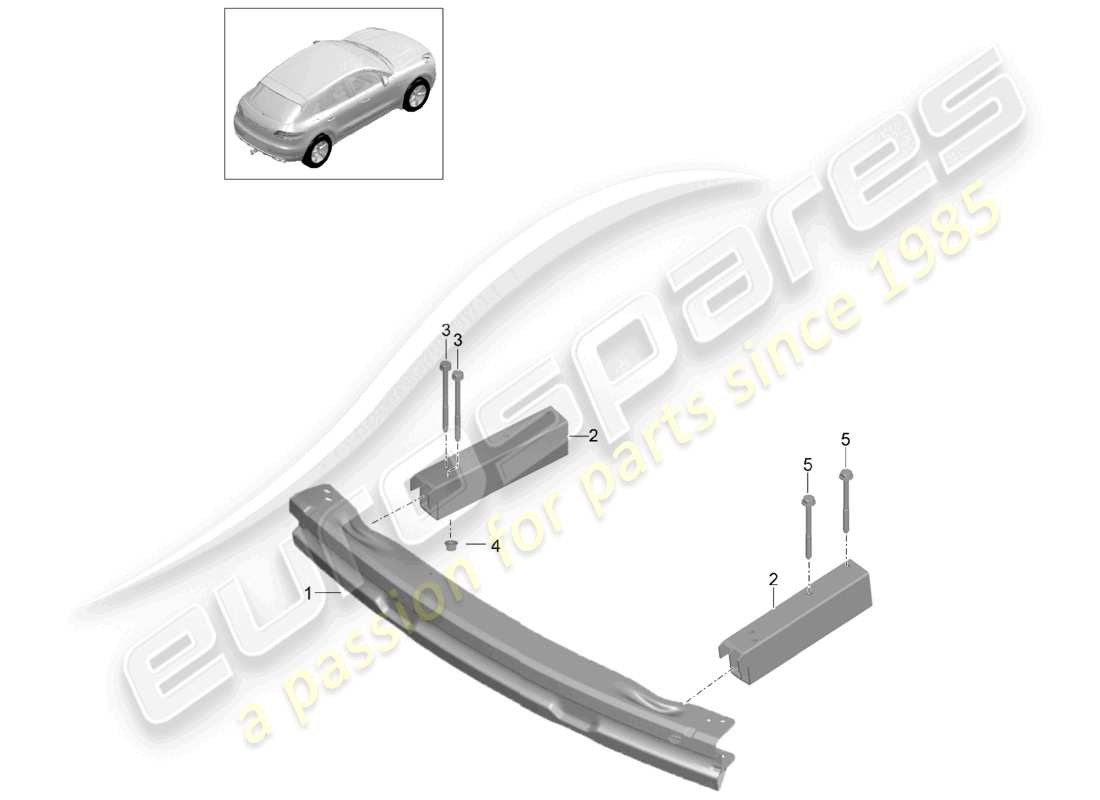 a part diagram from the porsche 2015 (macan) parts catalogue