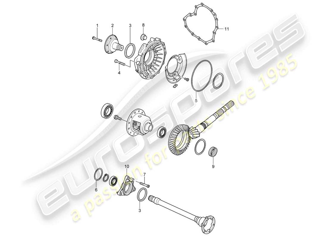 VIEW PARTS DIAGRAMS FROM THE PORSCHE CAYMAN PARTS CATALOGUE a part diagram from the porsche cayman parts catalogue