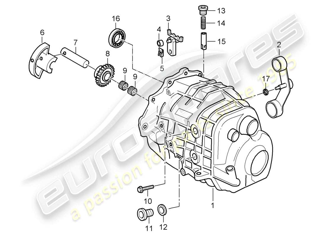 a part diagram from the porsche boxster parts catalogue