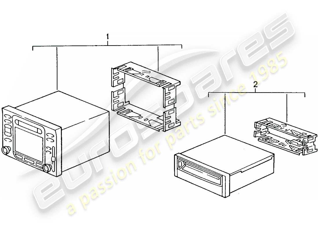 a part diagram from the porsche 1993 (refurbished and exchange catalogue) parts catalogue