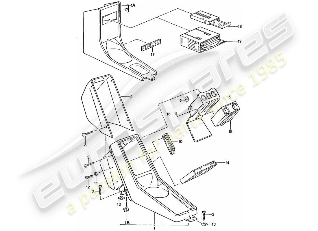 a part diagram from the porsche 1989 (911) parts catalogue