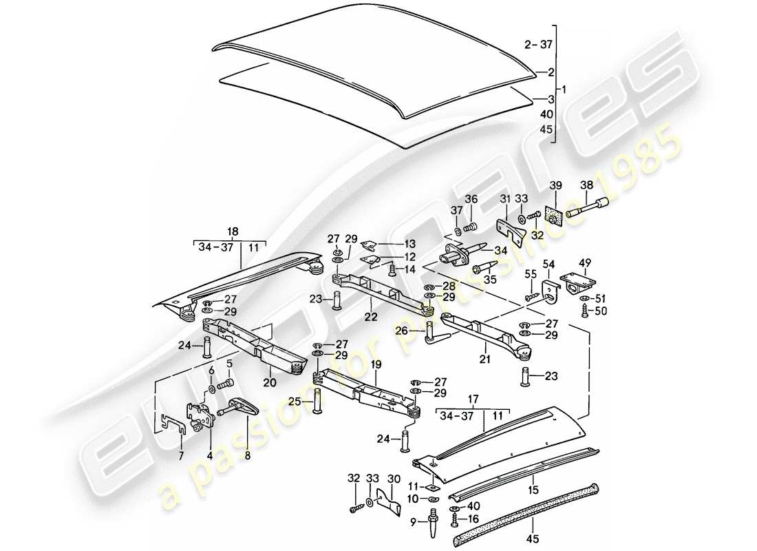 a part diagram from the porsche 1989 (911) parts catalogue