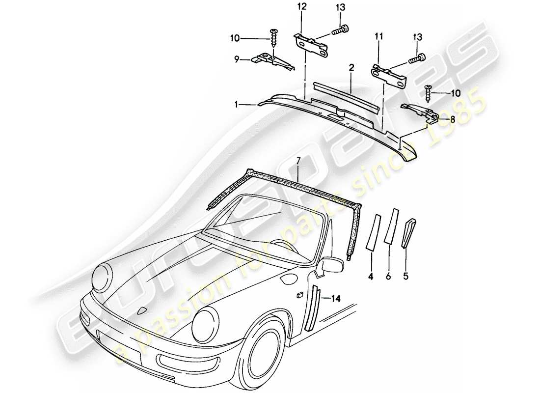 part diagram containing part number 91156173003