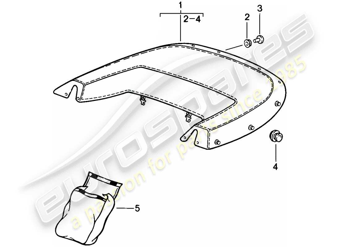a part diagram from the porsche 1985 (911) parts catalogue
