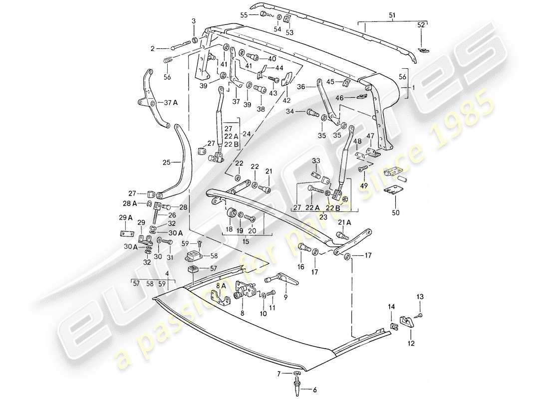 a part diagram from the porsche 911 parts catalogue