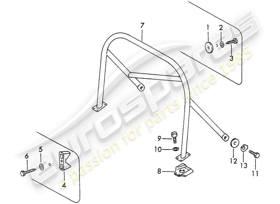 a part diagram from the porsche 911 parts catalogue