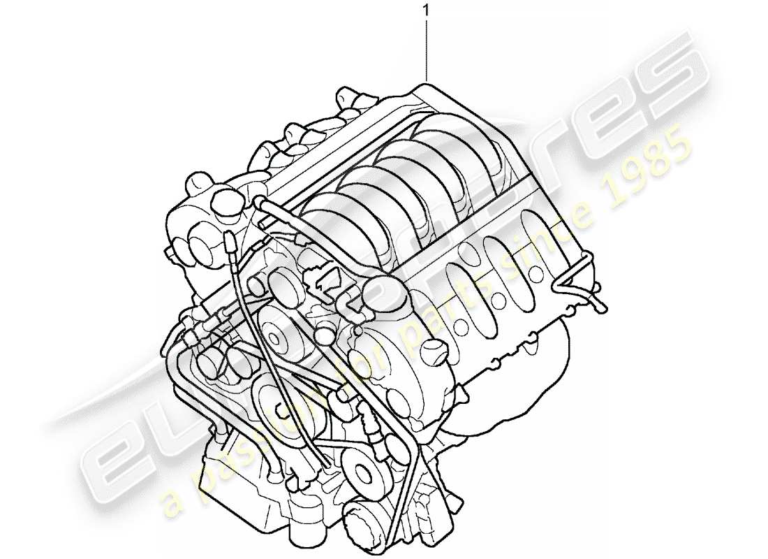 a part diagram from the porsche 1981 (refurbished and exchange catalogue) parts catalogue