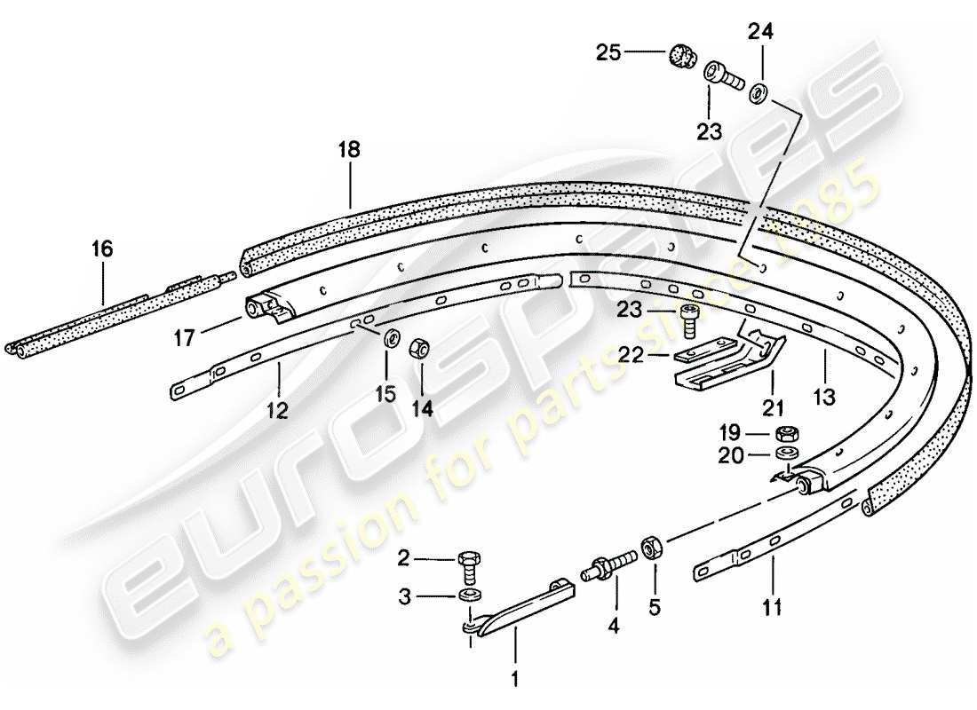 a part diagram from the porsche 1985 (911) parts catalogue