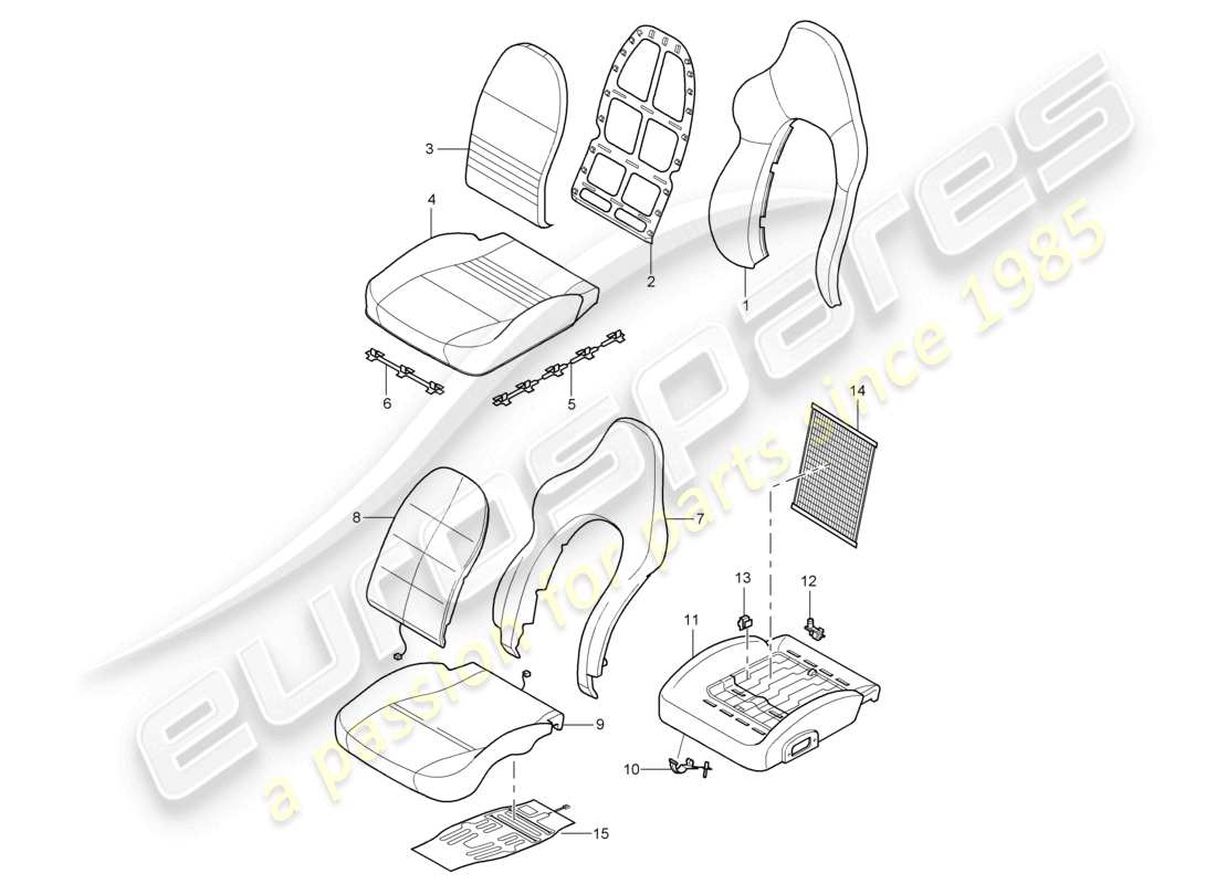 a part diagram from the porsche 1997 (986 boxster) parts catalogue