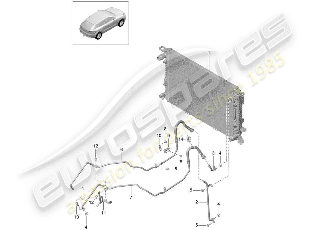 porsche 2015 (macan) - pdk - part diagram