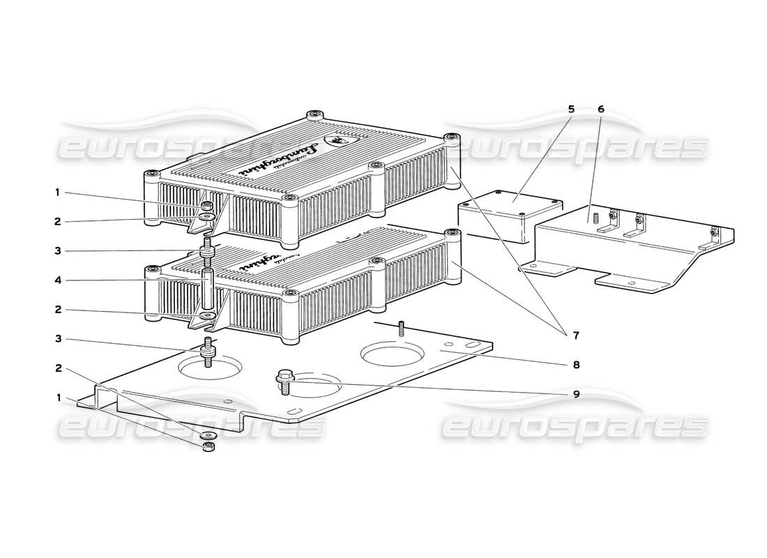 a part diagram from the Lamborghini Diablo SV (1999) parts catalogue