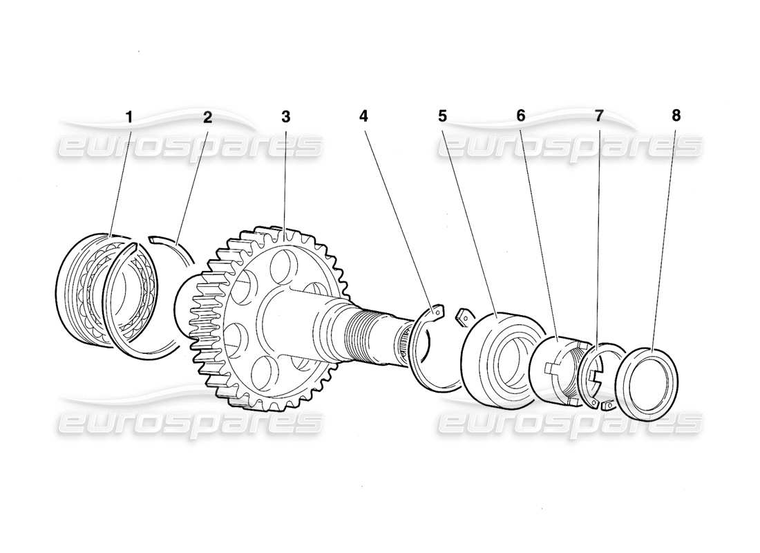 a part diagram from the lamborghini diablo sv (1997) parts catalogue