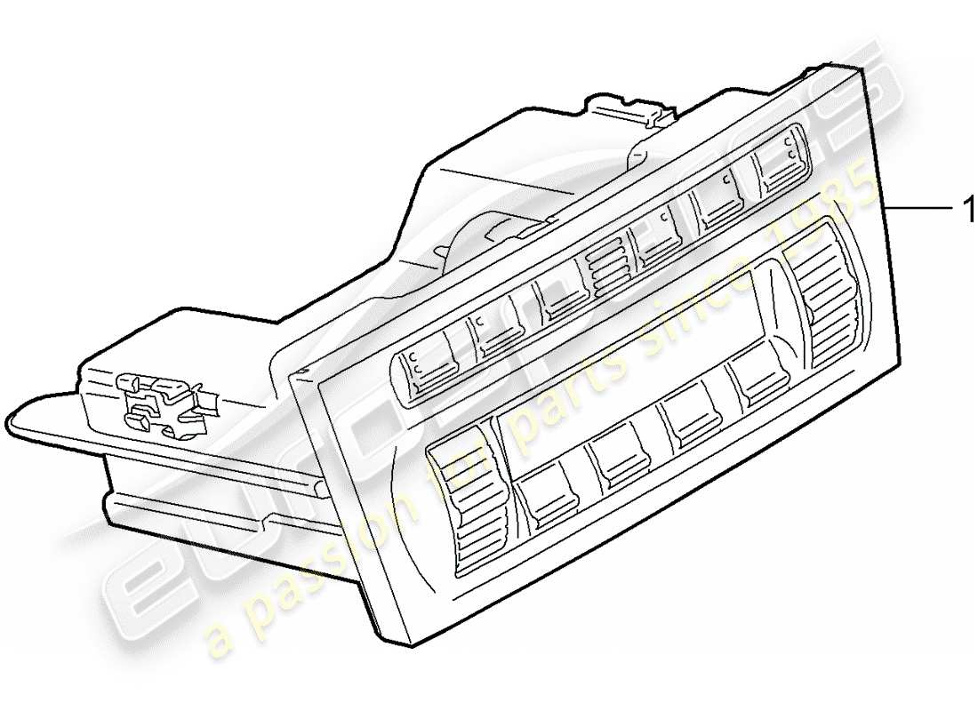 porsche 2008 (997-1 turbo / gt2) control switch part diagram