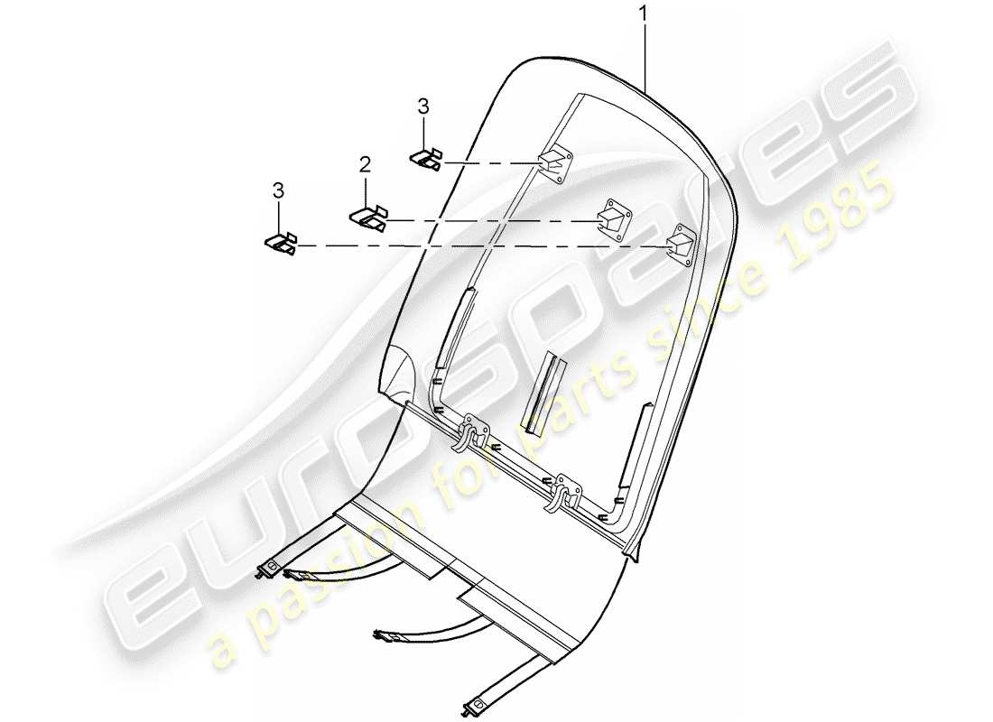 porsche 2007 (cayenne e1 9pa) cover part diagram