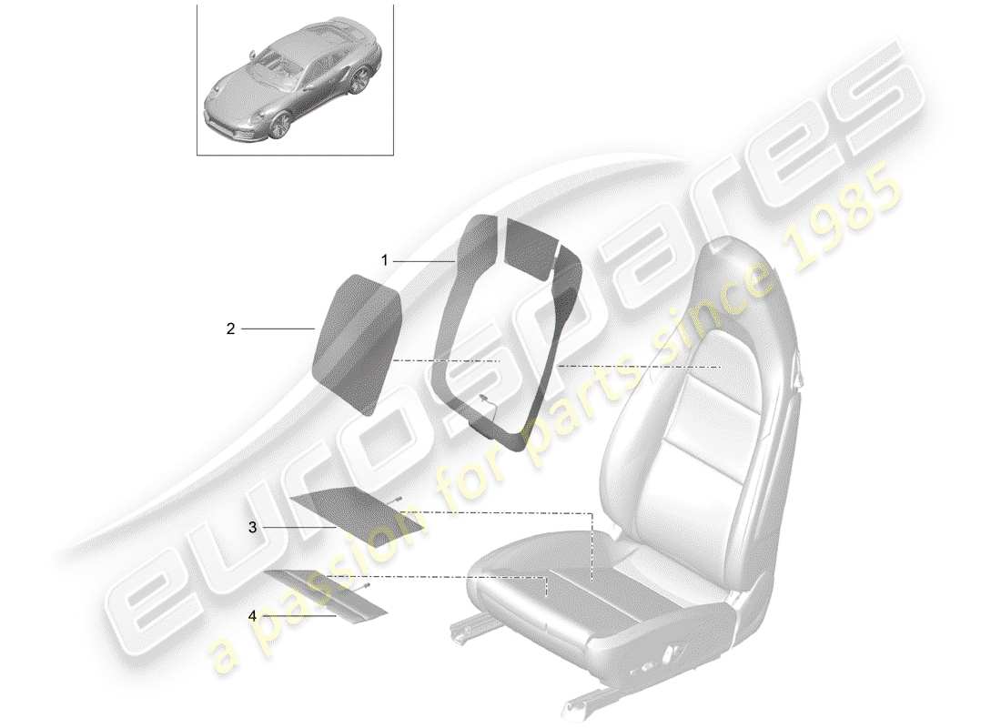porsche 2016 (991-1 turbo) heater element part diagram