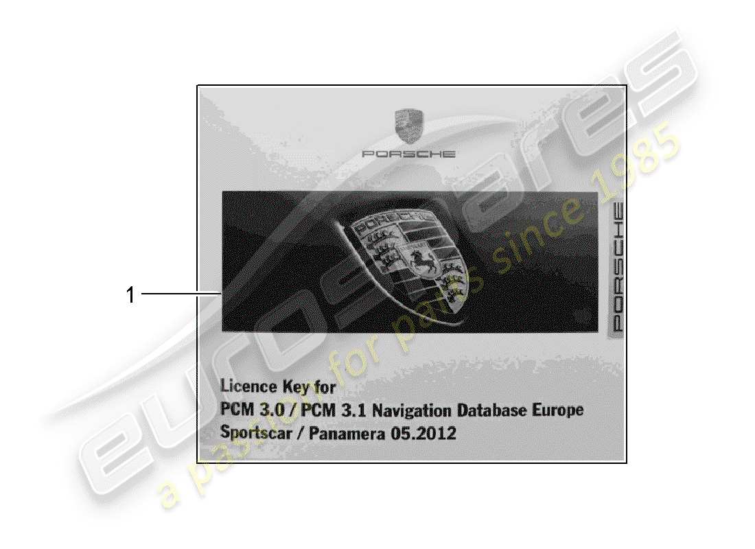 porsche tequipment catalogue (2007) release document for part diagram