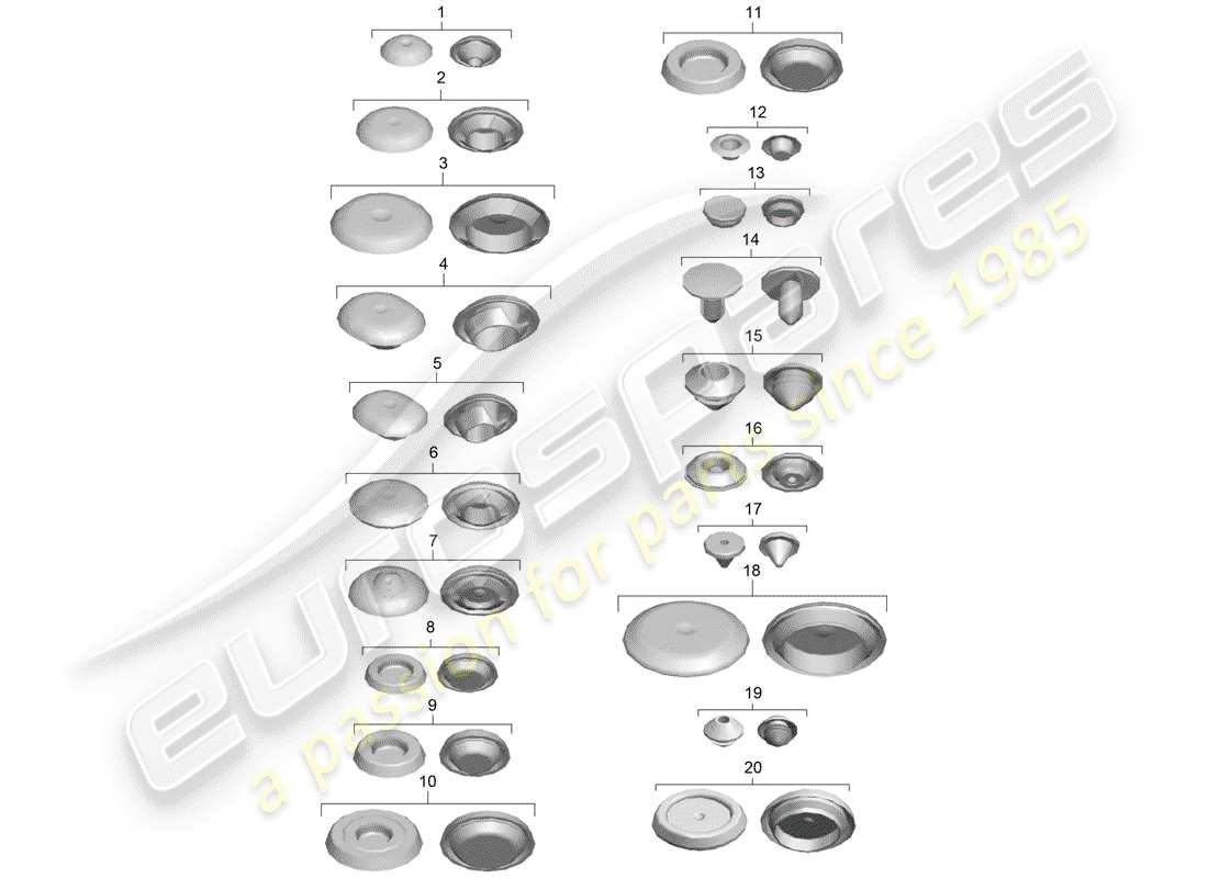 porsche 2018 (991-2 r/gt3/rs) plug part diagram