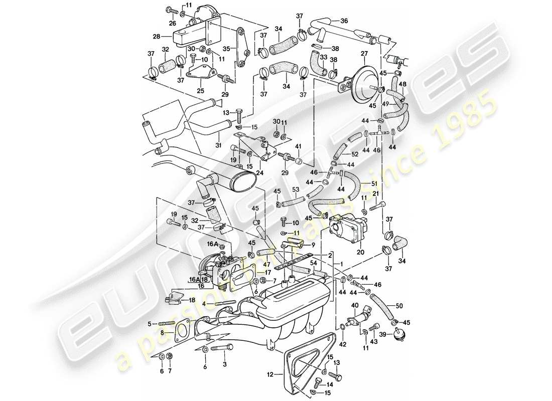 porsche 924 (1976) k-jetronic part diagram