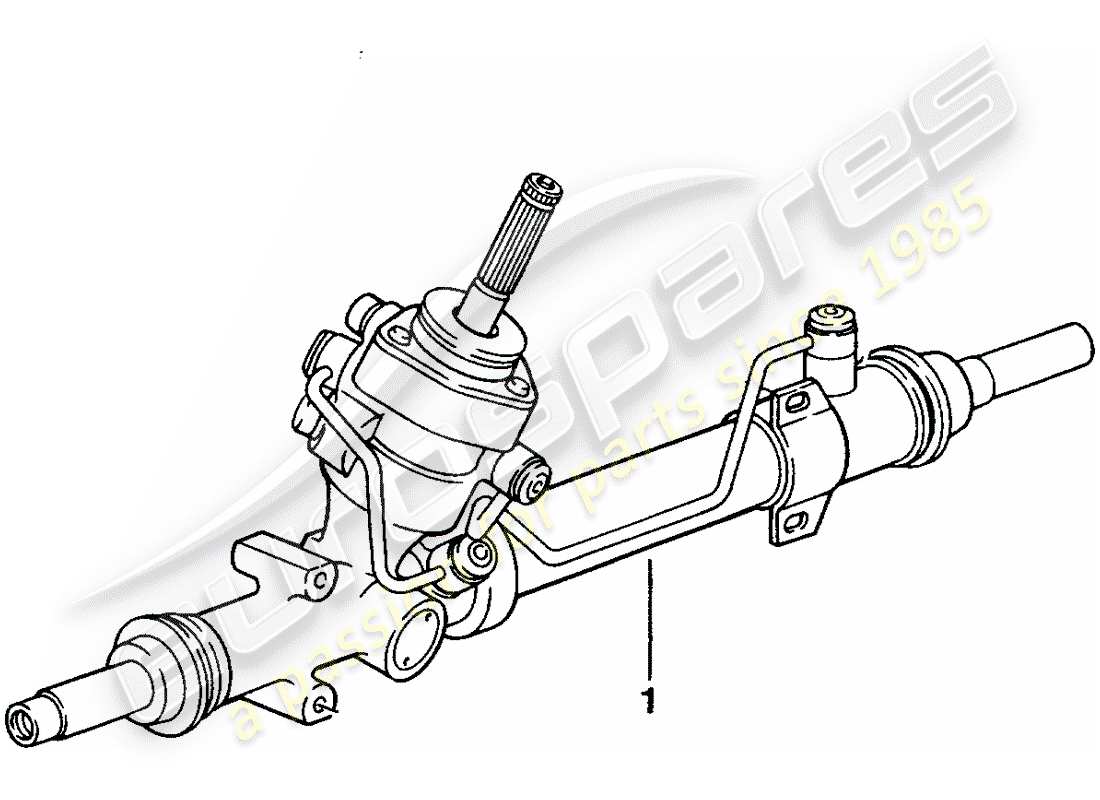 porsche replacement catalogue (2006) steering gear part diagram