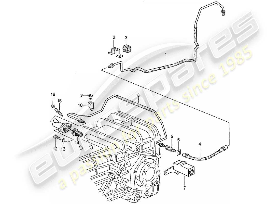 porsche 1991 (928) automatic transmission - lock control 2 - d - mj 1990>> part diagram