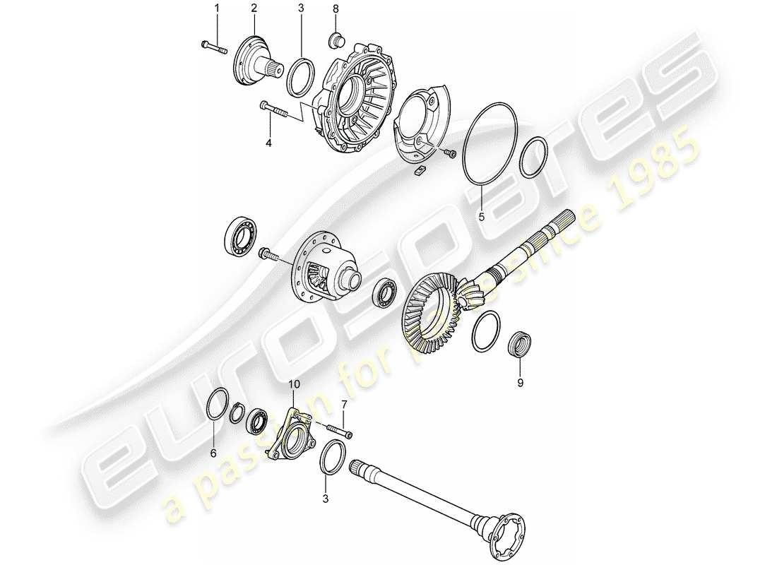 porsche 2006 (987 cayman) tiptronic part diagram