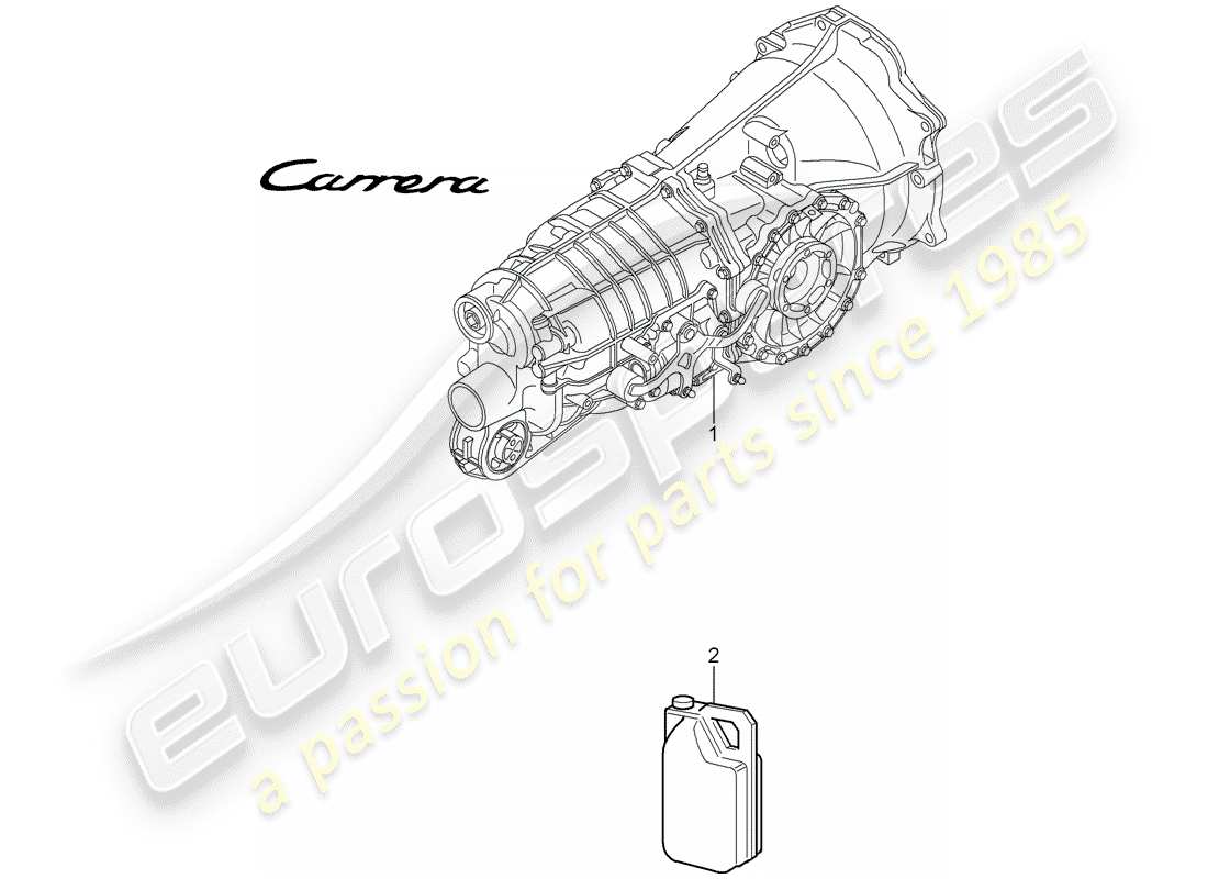 porsche 2005 (997-1) manual gearbox part diagram