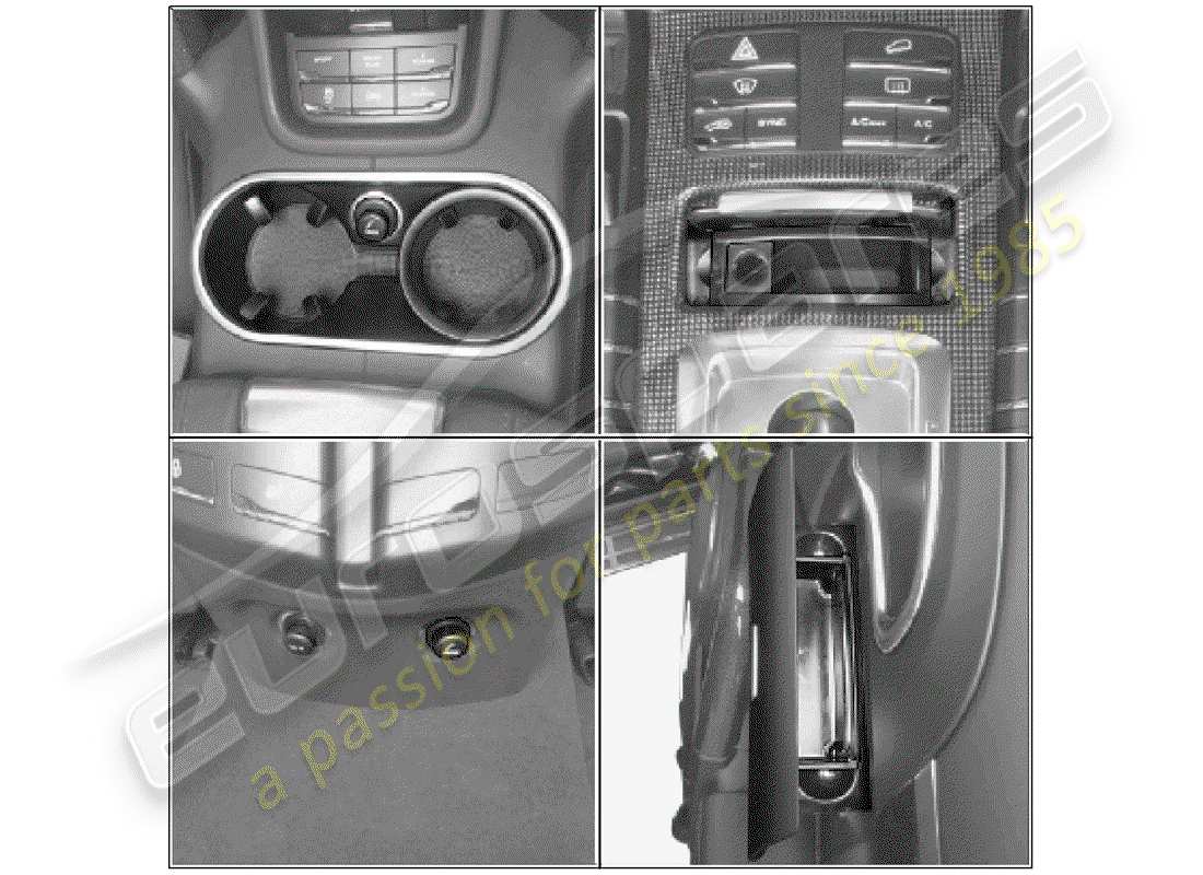 porsche 2019 (tequipment cayenne) smoker package part diagram