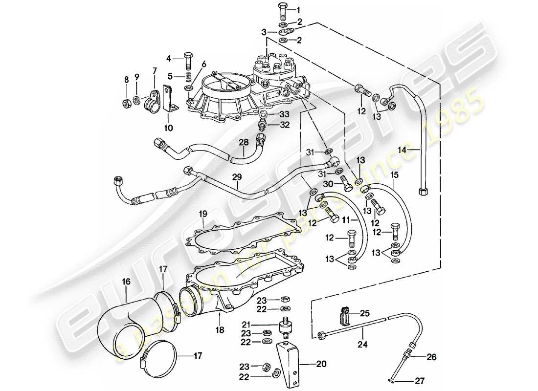 porsche 1981 (911) k-jetronic - iii part diagram