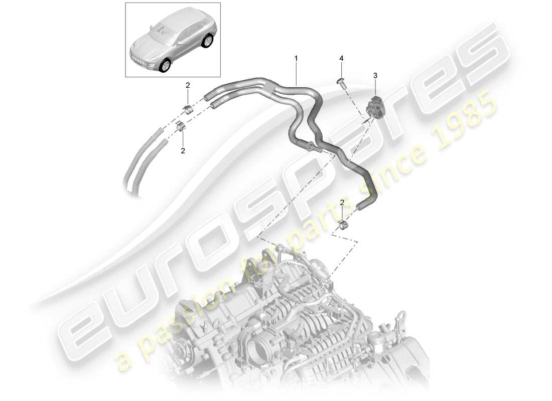 porsche 2015 (macan) fuel system part diagram