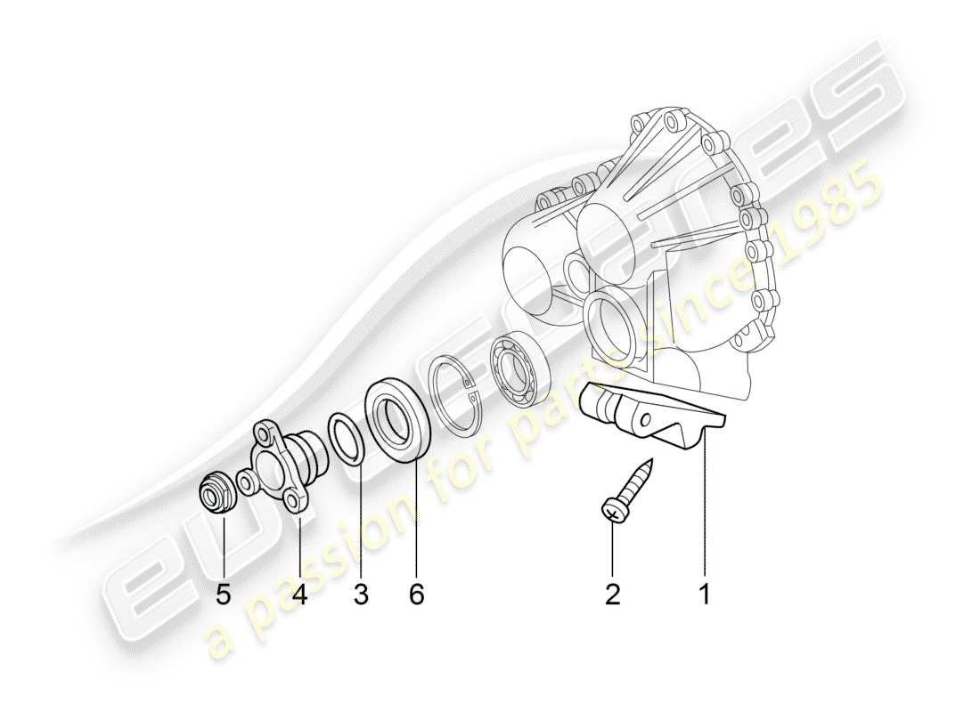 porsche 2007 (997-1 turbo / gt2) tiptronic parts diagram