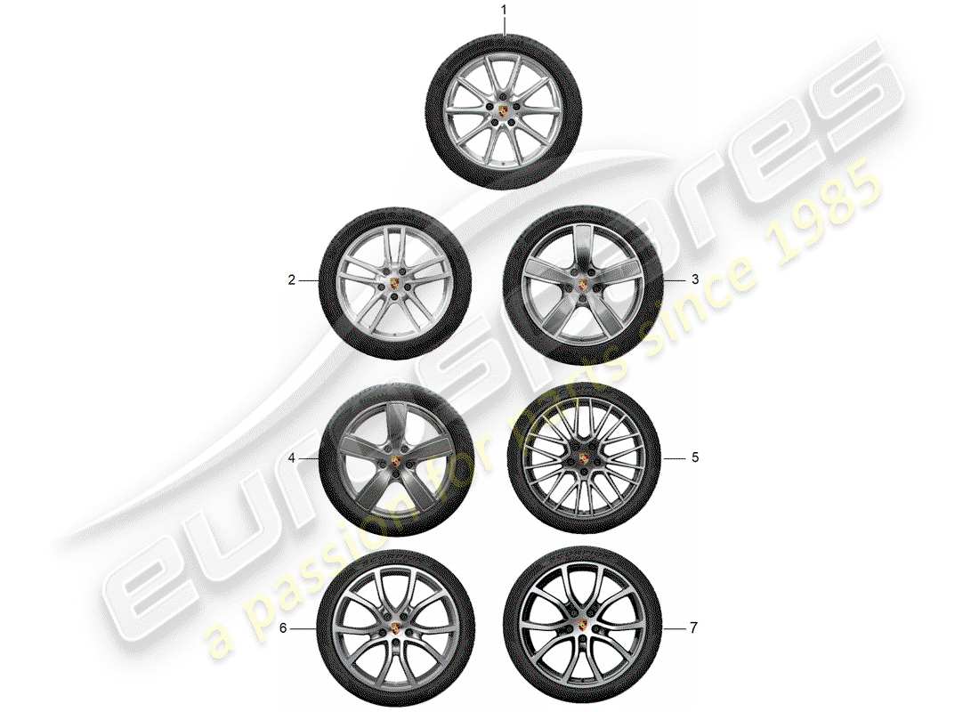 porsche 2013 (tequipment cayenne) gear set part diagram