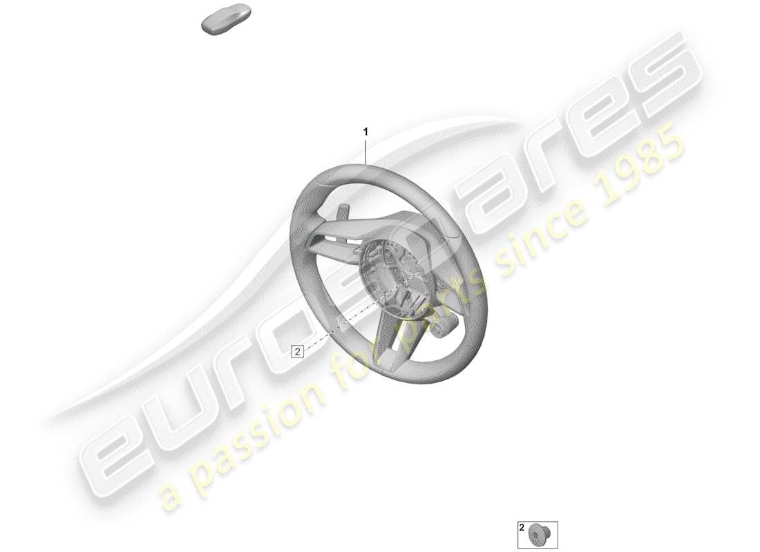 porsche 2019 (992-1) steering wheel part diagram