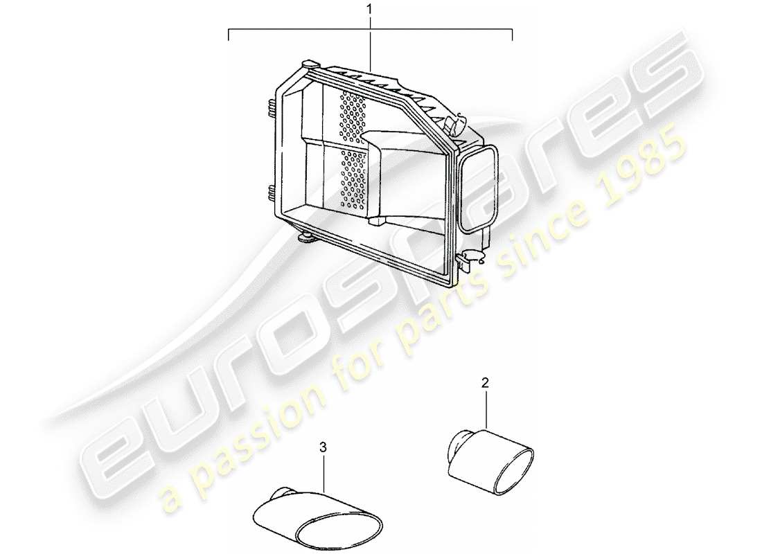 porsche 2009 (tequipment) exh.optic sound package part diagram