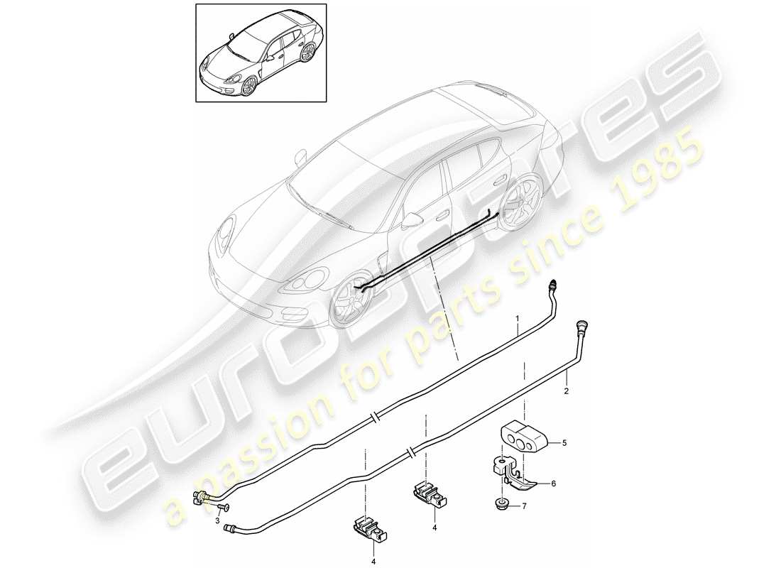 porsche 2016 (panamera 970) stabilizer part diagram