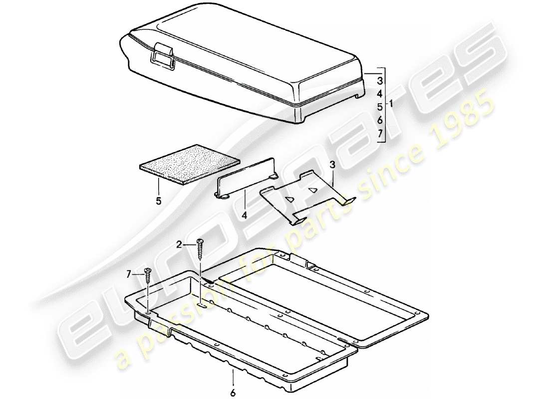 porsche 1984 (924) cassette holder part diagram