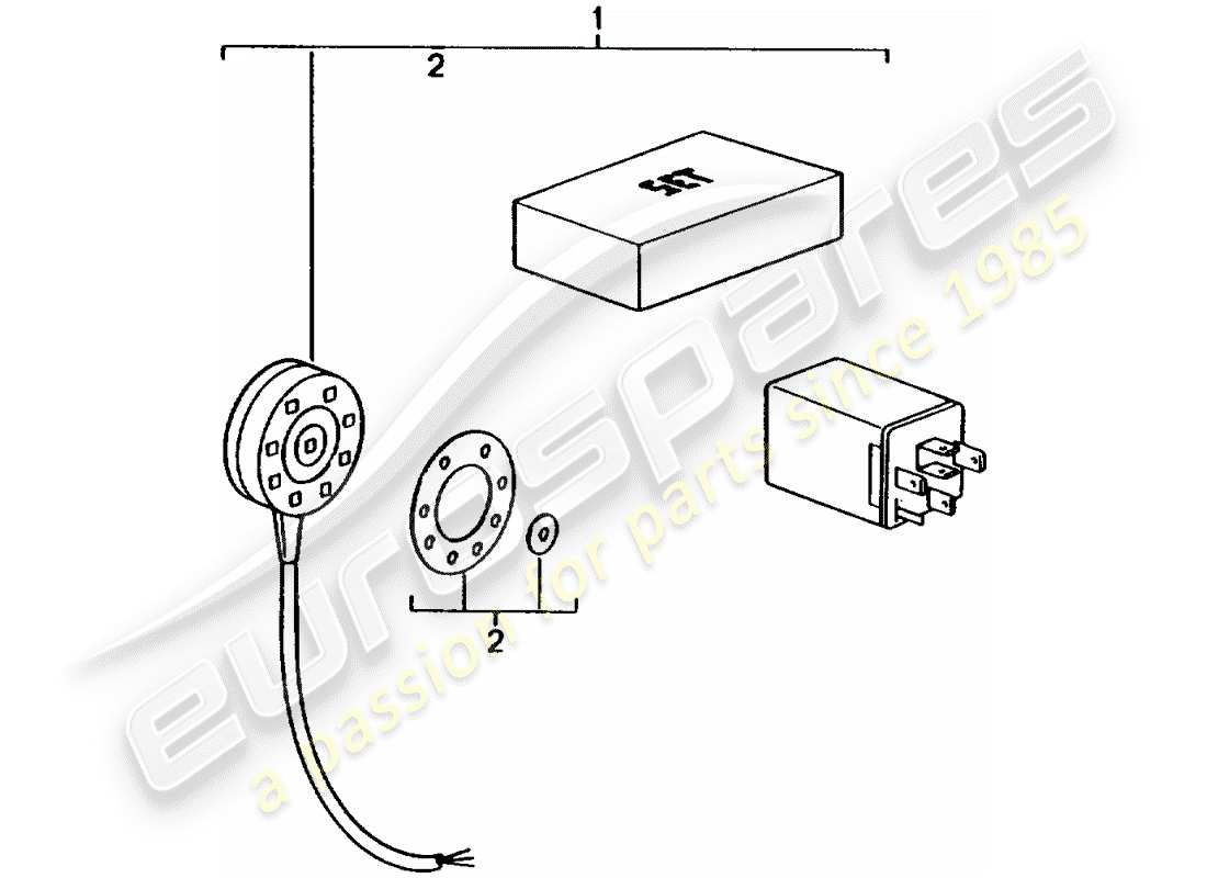 porsche 2006 (tequipment) rain sensor part diagram