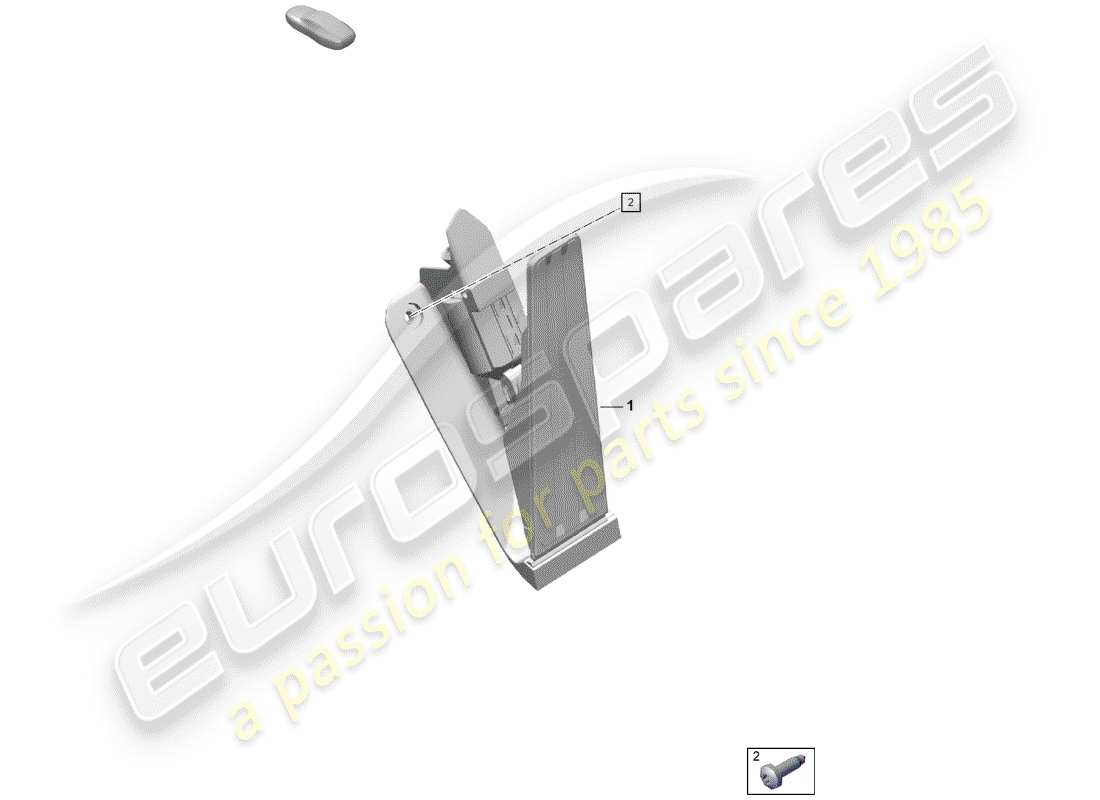 porsche 2019 (718 boxster spyder) brake and acc. pedal assembly part diagram