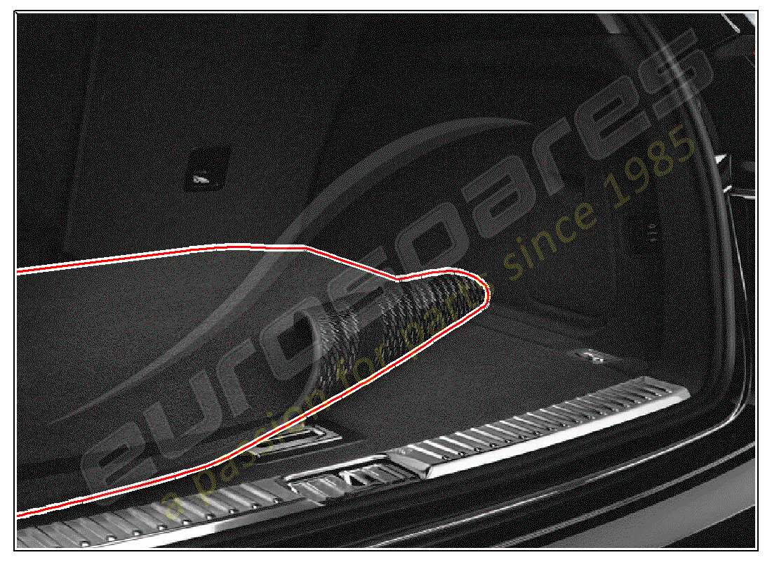 porsche 2006 (tequipment cayenne) luggage compartment mat part diagram