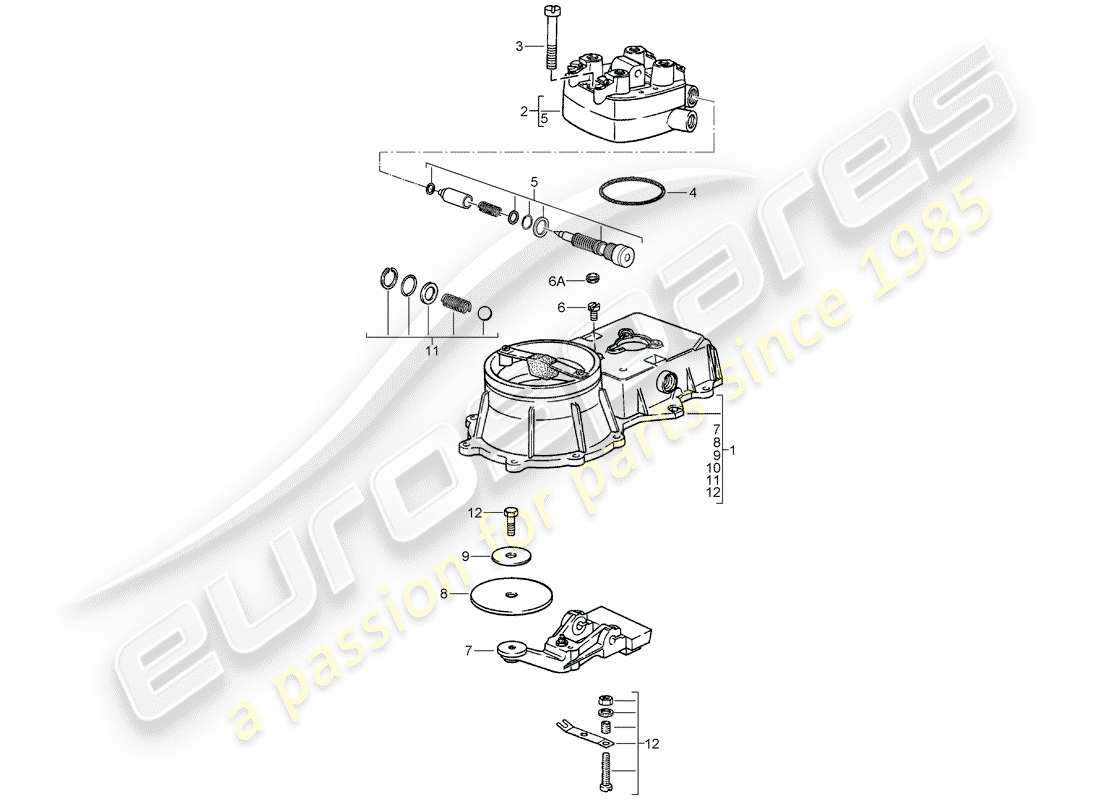 porsche 1976 (924) k-jetronic - mixture control unit part diagram
