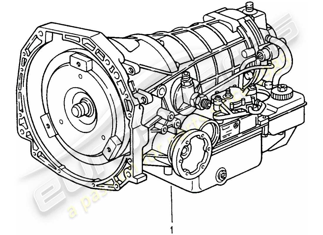 porsche 2008 (refurbished and exchange catalogue) replacement transmission part diagram